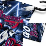 Atlanta Braves Garden Flag Customized Glowing Star Navy Best Selling