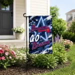 Atlanta Braves Garden Flag Customized Glowing Star Navy Best Selling