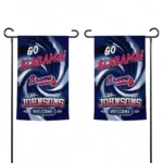 Atlanta Braves Garden Flag Customized Swirl Vortex Navy Best Selling