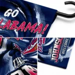 Atlanta Braves Garden Flag Customized Swirl Vortex Navy Best Selling