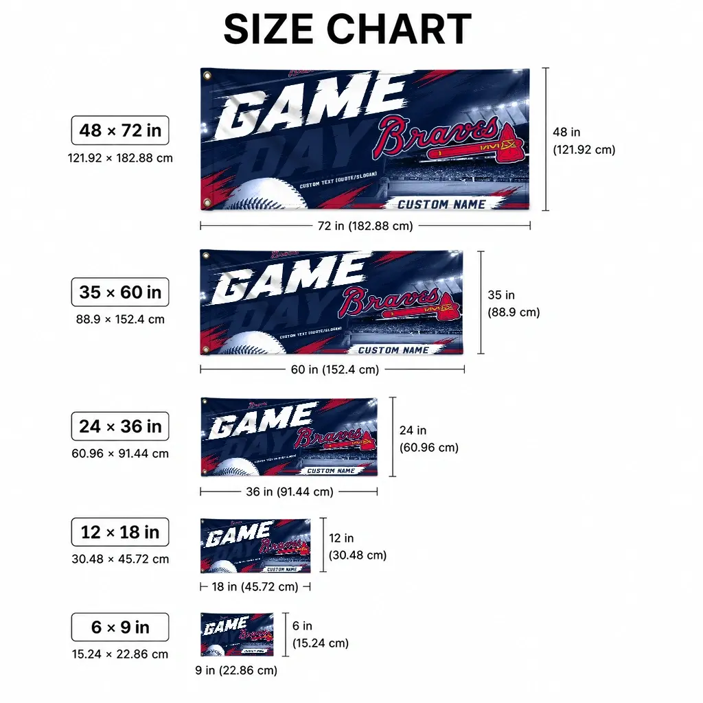 Atlanta Braves House Flag Custom Tech Panels Navy High Quality Atlanta Braves House Flag Custom Tech Panels Navy High Quality