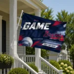 Atlanta Braves House Flag Custom Tech Panels Navy Best Selling