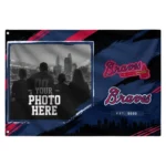 Atlanta Braves House Flag Personalized Framed Photo Navy Black Best Selling