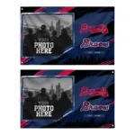Atlanta Braves House Flag Personalized Framed Photo Navy Black Best Selling