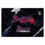 Atlanta Braves House Flag Personalized Speed Slashes Navy Best Selling