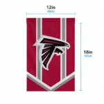 Atlanta Falcons Garden Flag Custom Chevron Stripes Red Best Selling