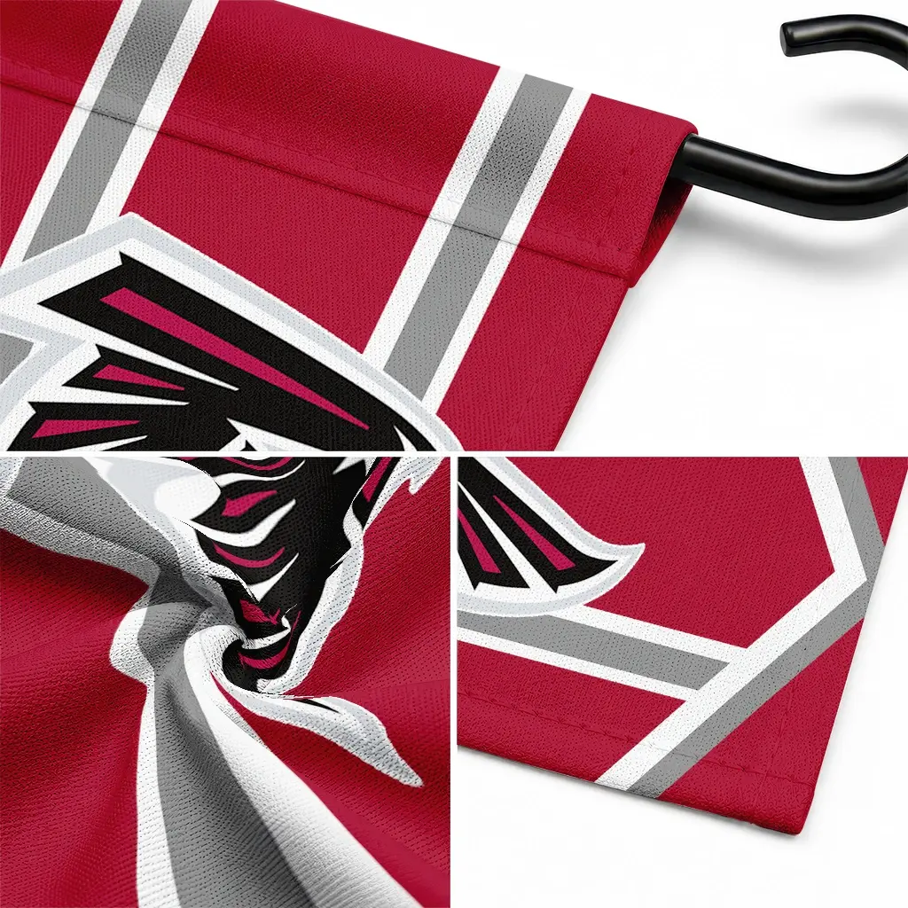 Atlanta Falcons Garden Flag Custom Chevron Stripes Red Latest Model Atlanta Falcons Garden Flag Custom Chevron Stripes Red Latest Model
