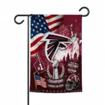 Atlanta Falcons Garden Flag - Custom Icon Collage Red