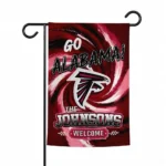 Atlanta Falcons Garden Flag Customized Swirl Vortex Red Best Selling