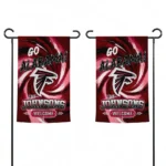 Atlanta Falcons Garden Flag Customized Swirl Vortex Red Best Selling