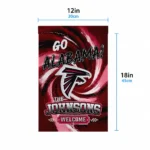 Atlanta Falcons Garden Flag Customized Swirl Vortex Red Best Selling