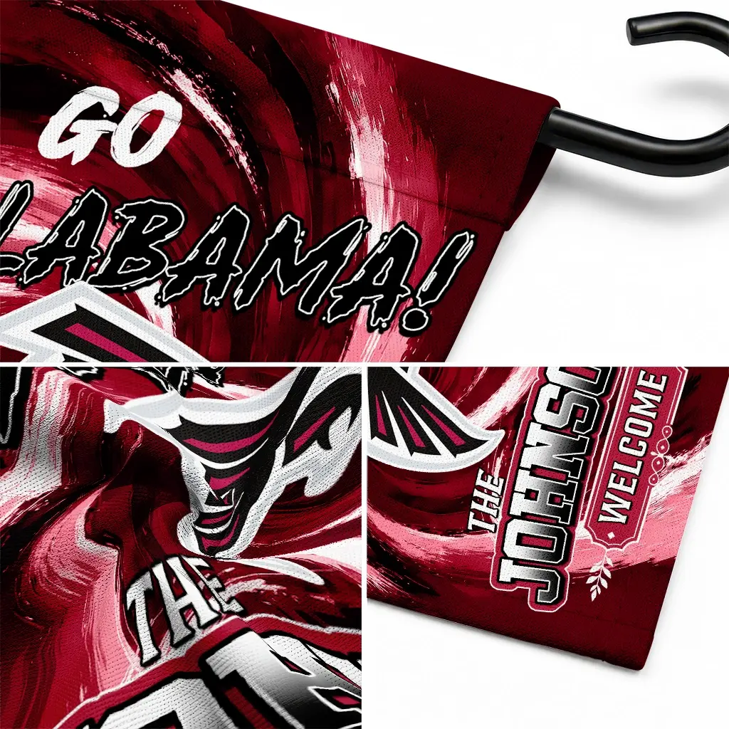 Atlanta Falcons Garden Flag Customized Swirl Vortex Red Latest Model Atlanta Falcons Garden Flag Customized Swirl Vortex Red Latest Model