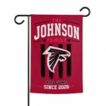 Atlanta Falcons Garden Flag Personalized Distressed Stripes Red Best Selling