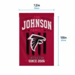 Atlanta Falcons Garden Flag Personalized Distressed Stripes Red Best Selling