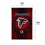 Atlanta Falcons Garden Flag Personalized Laurel Wreath Red Best Selling