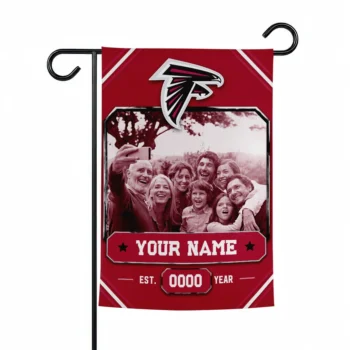 Atlanta Falcons Garden Flag - Personalized Photo Frame Red
