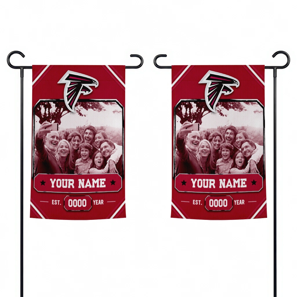 atlanta-falcons-garden-flag-personalized-photo-frame-red-fashion-forward.webp