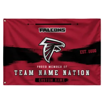 Atlanta Falcons House Flag Custom Brushed Streaks Red Best Selling