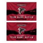 Atlanta Falcons House Flag Custom Brushed Streaks Red Best Selling