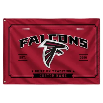 Atlanta Falcons House Flag Custom Ornate Border Red Best Selling
