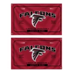 Atlanta Falcons House Flag Custom Ornate Border Red Best Selling