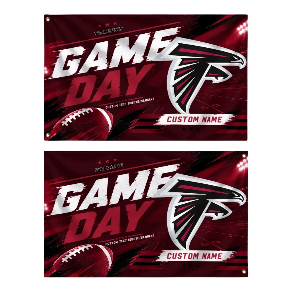 Atlanta Falcons House Flag Customized Action Streaks Red Fashion Forward Atlanta Falcons House Flag Customized Action Streaks Red Fashion Forward
