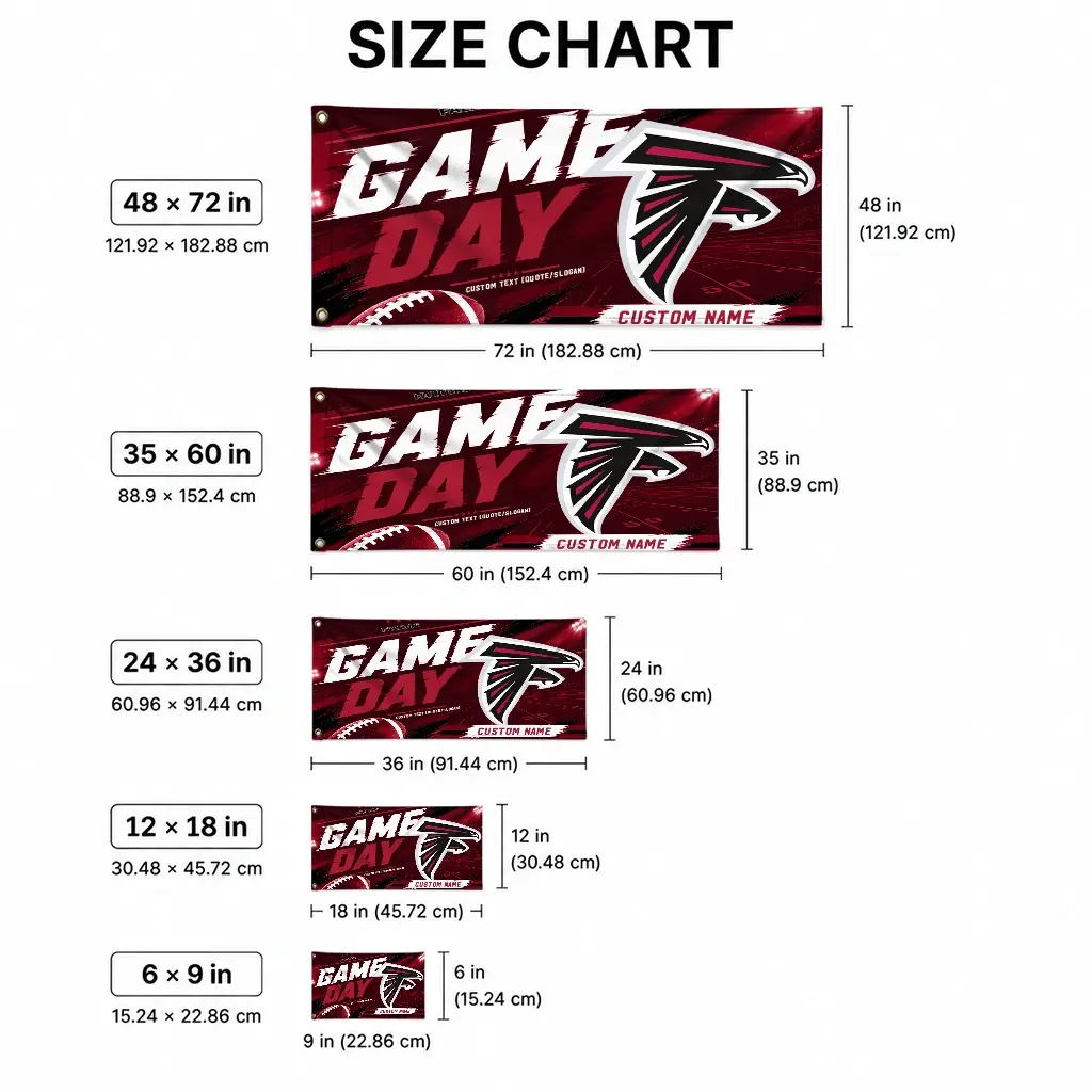 Atlanta Falcons House Flag Customized Action Streaks Red High Quality Atlanta Falcons House Flag Customized Action Streaks Red High Quality