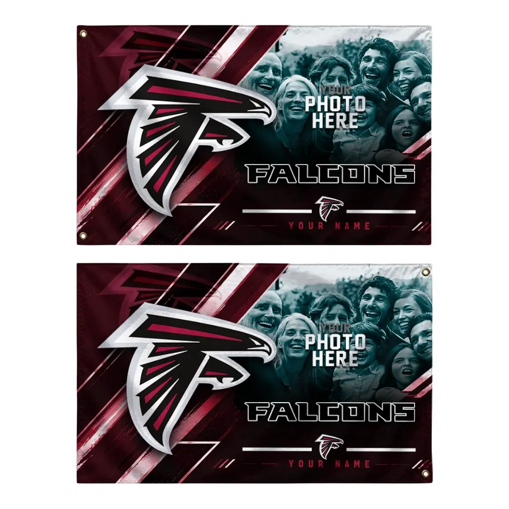 Atlanta Falcons House Flag Customized Diagonal Stripes Red Fashion Forward Atlanta Falcons House Flag Customized Diagonal Stripes Red Fashion Forward