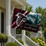 Atlanta Falcons House Flag Customized Diagonal Stripes Red Best Selling