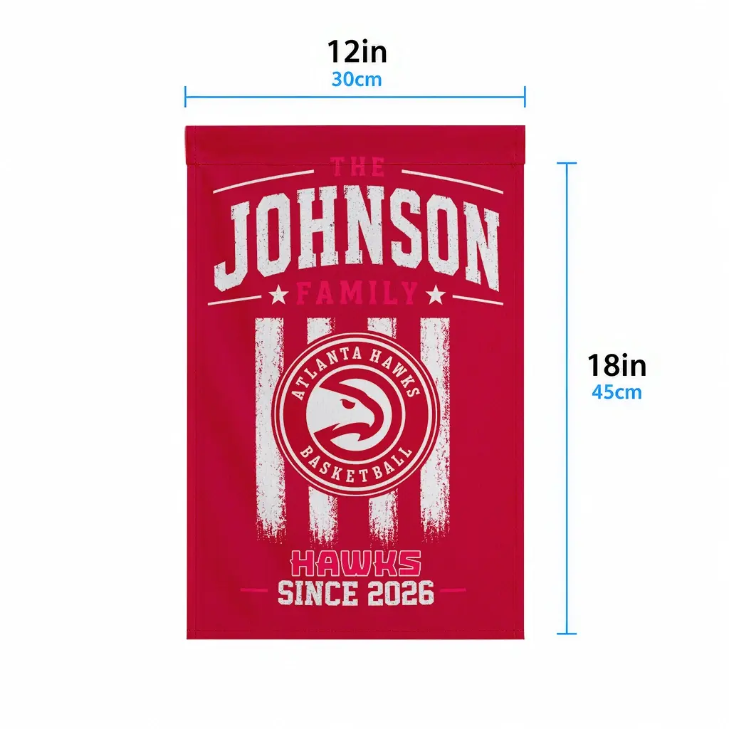Atlanta Hawks Garden Flag Custom Distressed Stripes Red High Quality Atlanta Hawks Garden Flag Custom Distressed Stripes Red High Quality