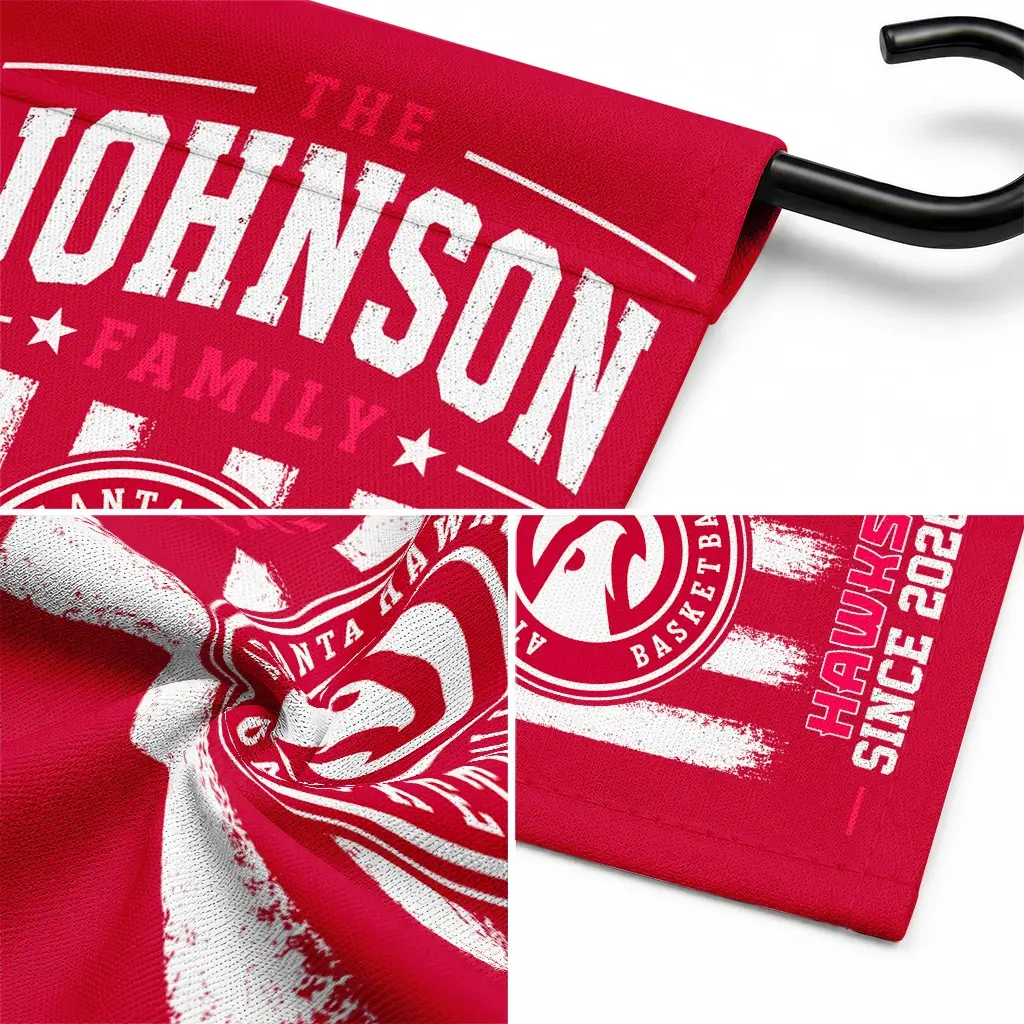 Atlanta Hawks Garden Flag Custom Distressed Stripes Red Latest Model Atlanta Hawks Garden Flag Custom Distressed Stripes Red Latest Model