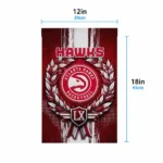 Atlanta Hawks Garden Flag Custom Laurel Wreath Red Best Selling