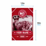 Atlanta Hawks Garden Flag Custom Photo Frame Red Best Selling