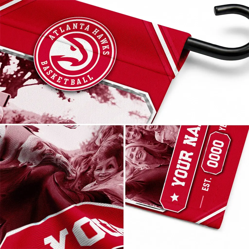 Atlanta Hawks Garden Flag Custom Photo Frame Red Latest Model Atlanta Hawks Garden Flag Custom Photo Frame Red Latest Model