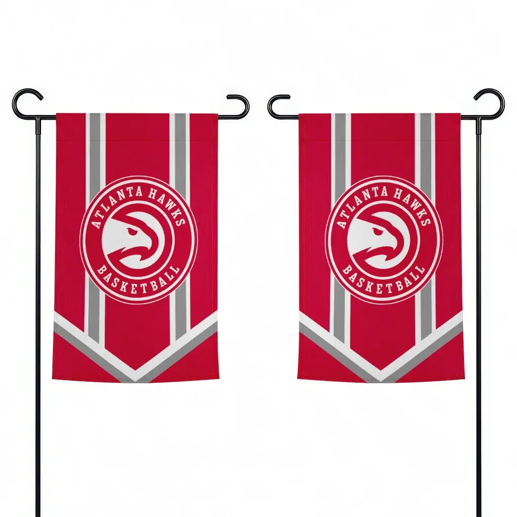 Atlanta Hawks Garden Flag Customized Chevron Stripes Red Fashion Forward Atlanta Hawks Garden Flag Customized Chevron Stripes Red Fashion Forward