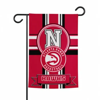 Atlanta Hawks Garden Flag Customized Circle Medallion Red Best Selling