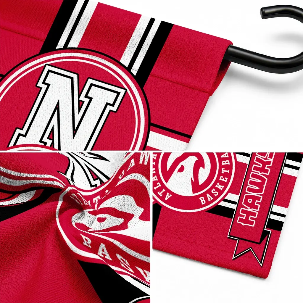 Atlanta Hawks Garden Flag Customized Circle Medallion Red Latest Model Atlanta Hawks Garden Flag Customized Circle Medallion Red Latest Model