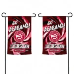 Atlanta Hawks Garden Flag Personalized Swirl Vortex Red Best Selling