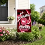 Atlanta Hawks Garden Flag Personalized Swirl Vortex Red Best Selling