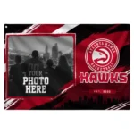 Atlanta Hawks House Flag Custom Framed Photo Red Black Best Selling