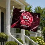 Atlanta Hawks House Flag Custom Speed Slashes Red Best Selling