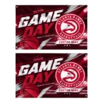 Atlanta Hawks House Flag Personalized Energy Brushstrokes Red Best Selling