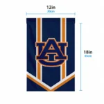 Auburn Tigers Garden Flag Custom Chevron Stripes Navy Blue Best Selling