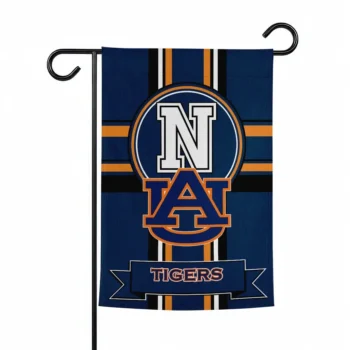 Auburn Tigers Garden Flag Custom Circle Medallion Navy Blue Best Selling