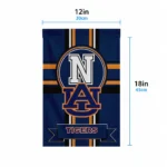 Auburn Tigers Garden Flag Custom Circle Medallion Navy Blue Best Selling
