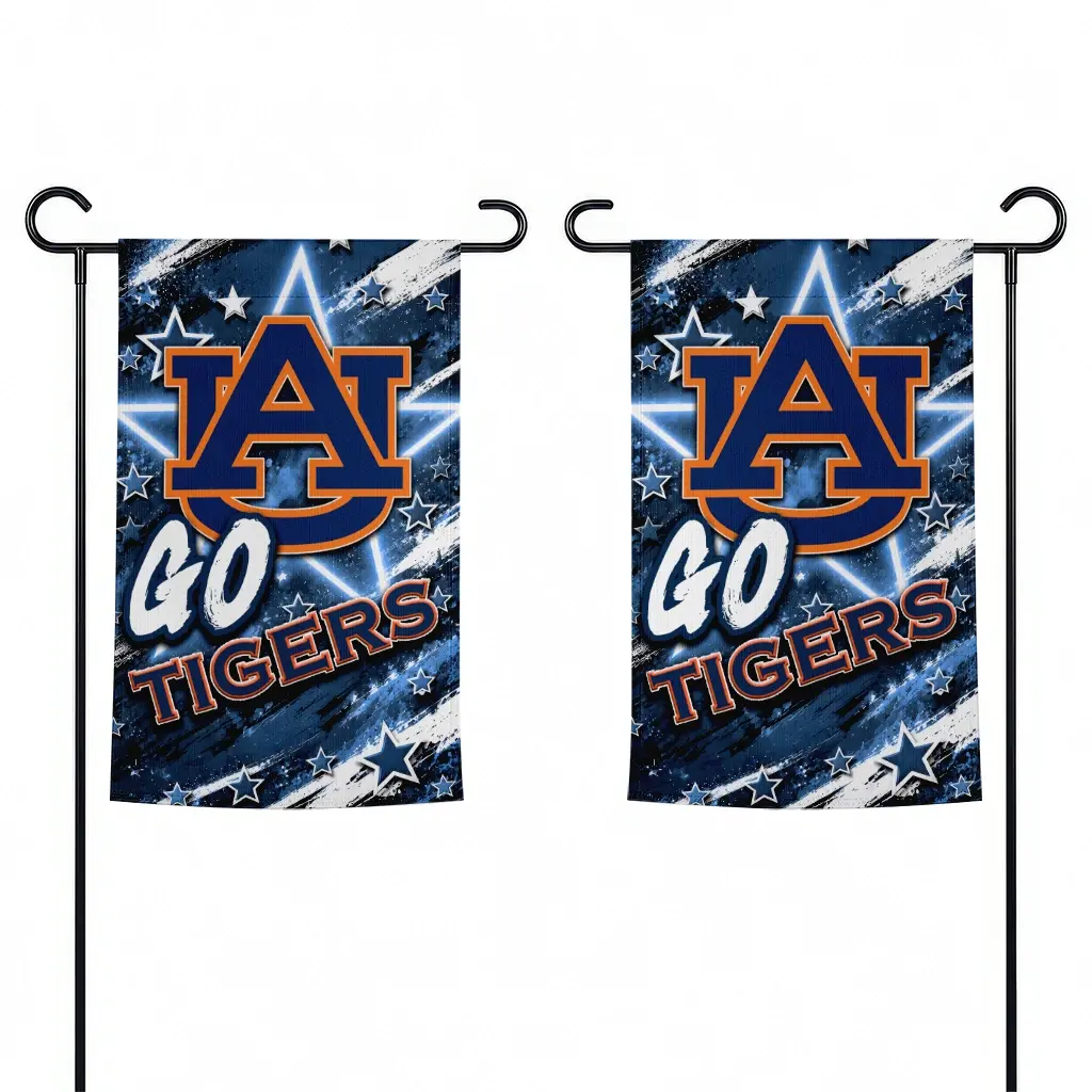Auburn Tigers Garden Flag Customized Glowing Star Navy Blue Fashion Forward Auburn Tigers Garden Flag Customized Glowing Star Navy Blue Fashion Forward