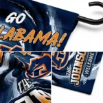 Auburn Tigers Garden Flag Customized Swirl Vortex Navy Blue Best Selling