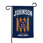 Auburn Tigers Garden Flag Personalized Distressed Stripes Navy Blue Best Selling