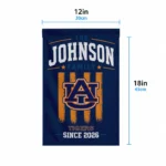 Auburn Tigers Garden Flag Personalized Distressed Stripes Navy Blue Best Selling