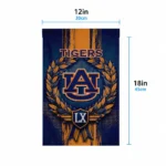 Auburn Tigers Garden Flag Personalized Laurel Wreath Navy Blue Best Selling